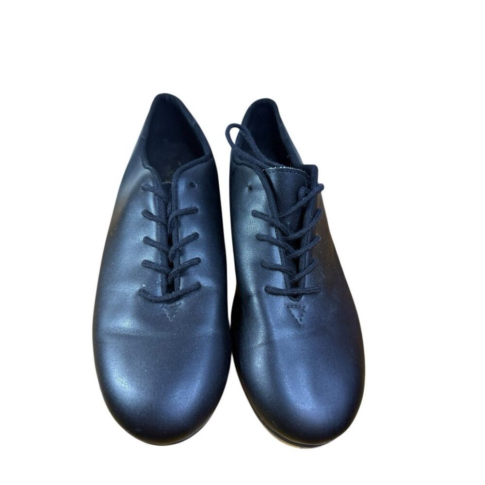 SO DANCA Tap Shoes Black Oxford Low Heel Vegan Leather Unisex Adult Size M 6.5 L